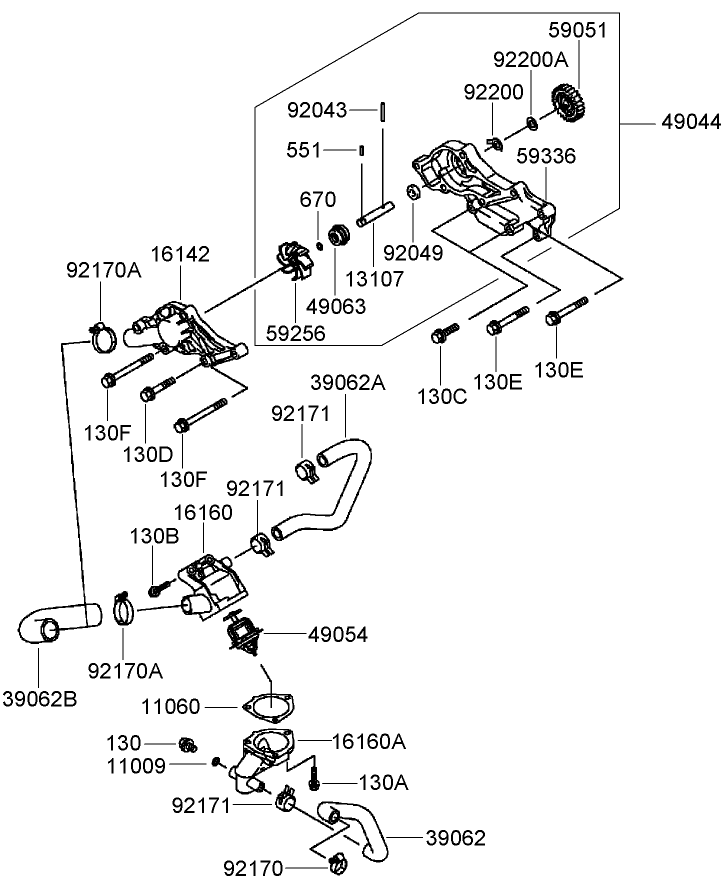 Cooling Equipment Assembly Kawasaki FD791D-AS07