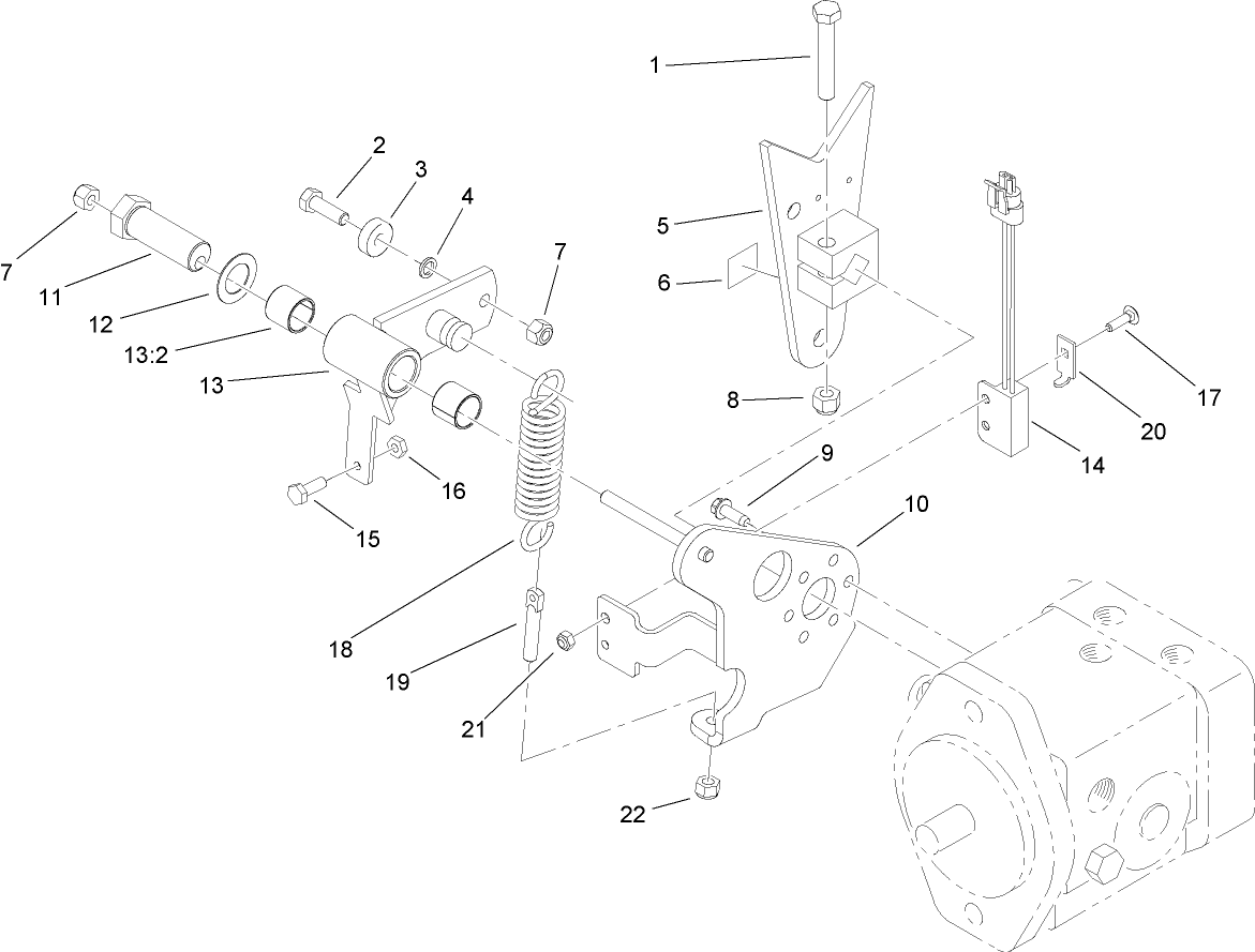 Pump Control Lever Assembly