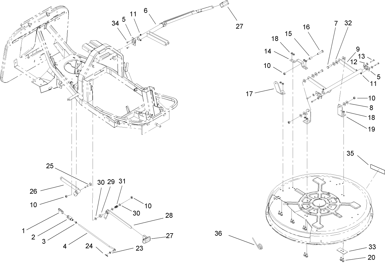 Deck Suspension Assembly