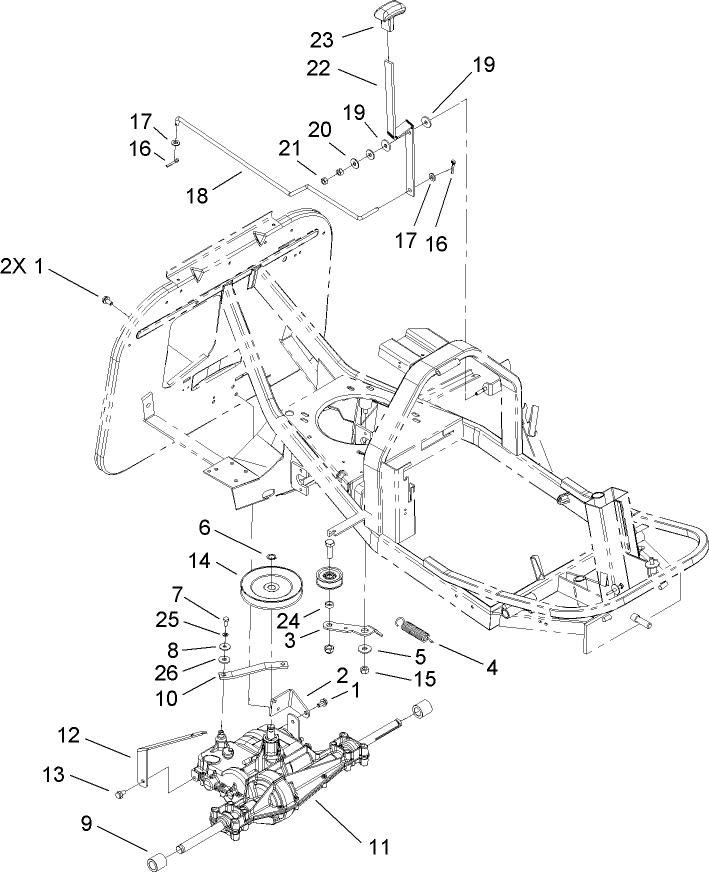 Gear Transmission and Linkage Assembly