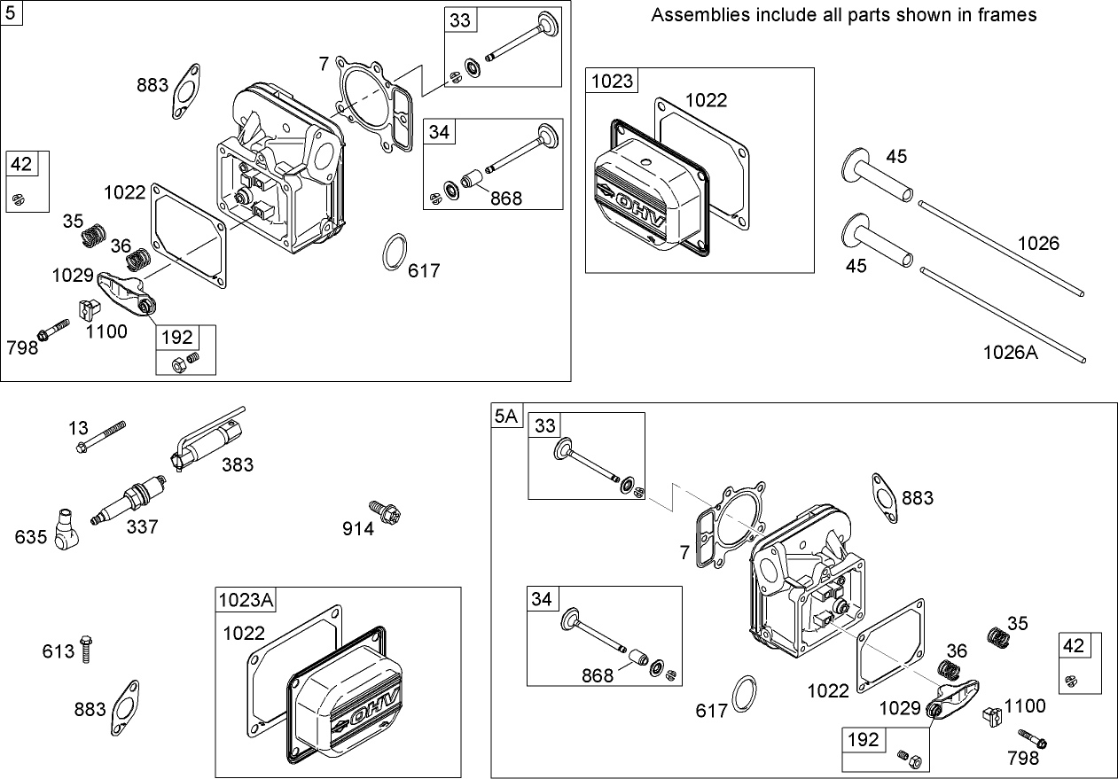 Cylinder Head Assembly  Briggs and Stratton 44M777-0118-E1