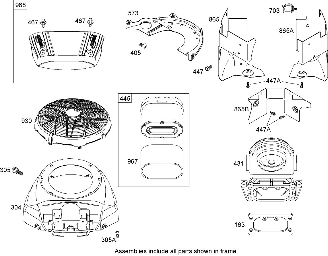 Air Cleaner Assembly  Briggs and Stratton 44M777-0118-E1