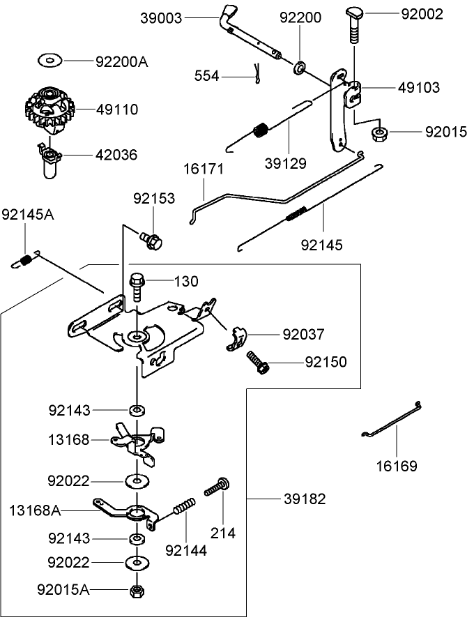 Control Equipment Assembly  Kawasaki FJ180V-AS64