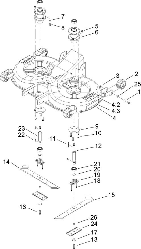 Deck Housing Assembly
