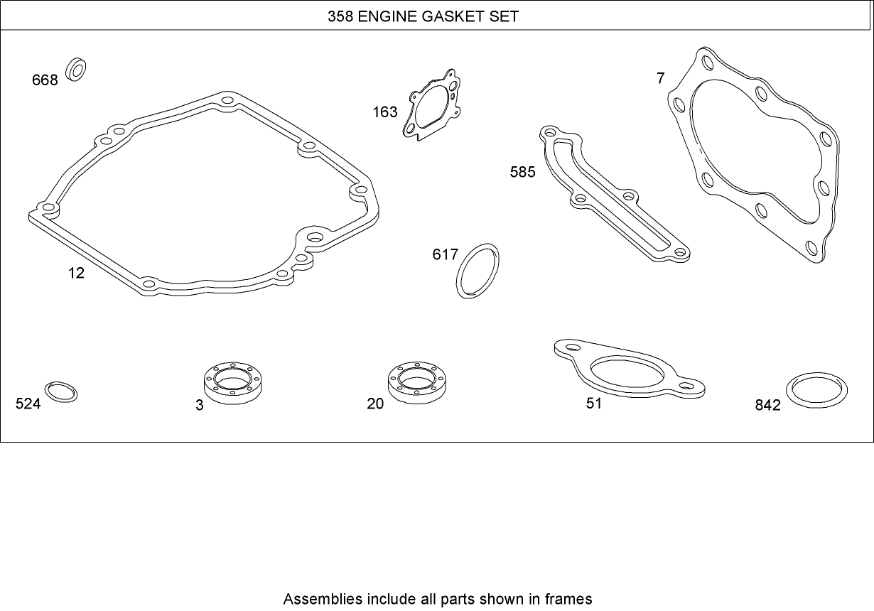 Engine Gasket Set  Briggs and Stratton 126T02-0209-B1