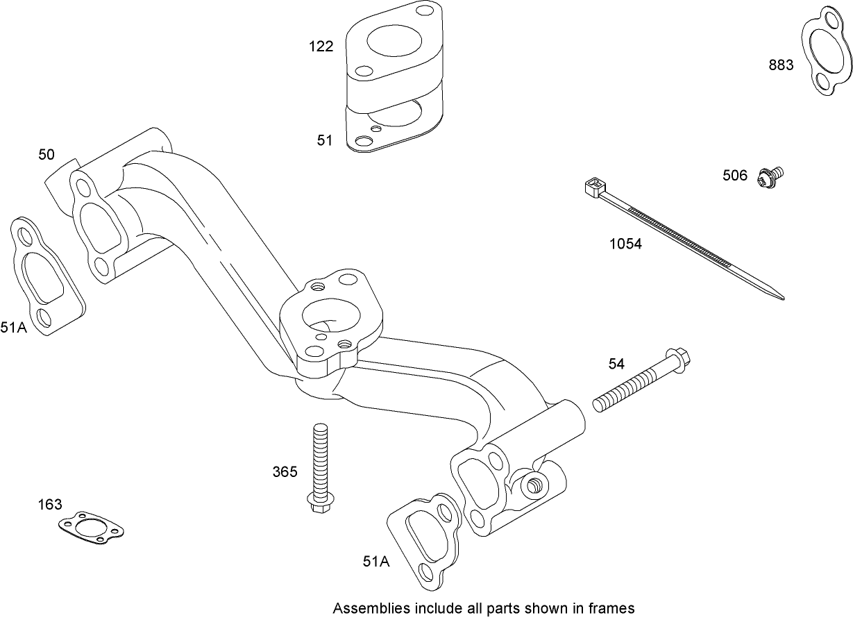 Intake Manifold Assembly  Briggs and Stratton 303440-1326-E1