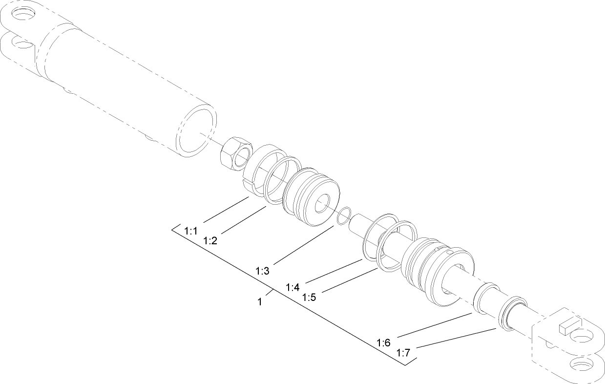 Hydraulic Cylinder Assembly No. 114-1302
