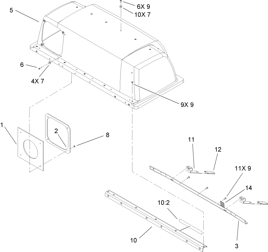 Hood Assembly No. 109-6796