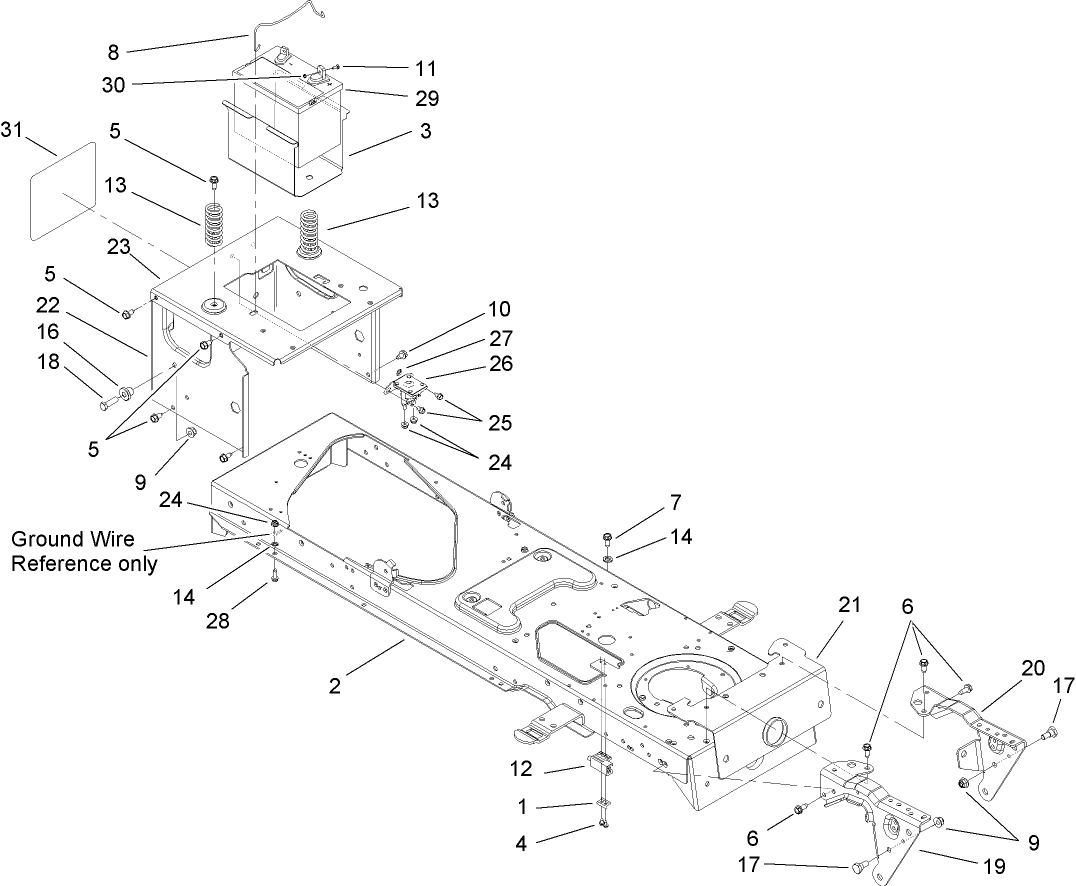 Frame and Battery Assembly