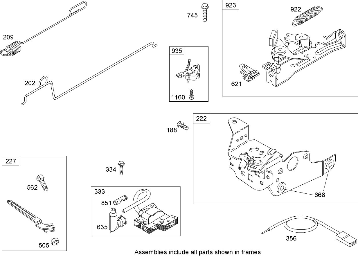 Governor Assembly Briggs and Stratton 12H807-2038-B1