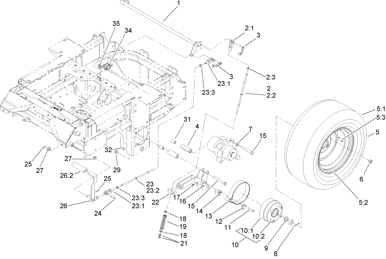 Parking Braking and Wheel Assembly