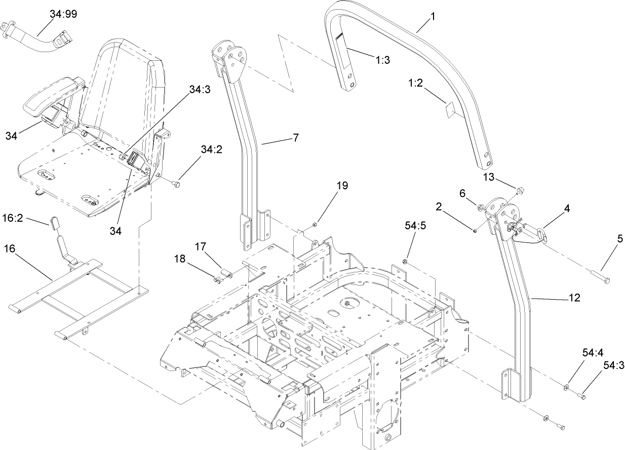 Roll-Over Protection System Assembly No. 108-1097