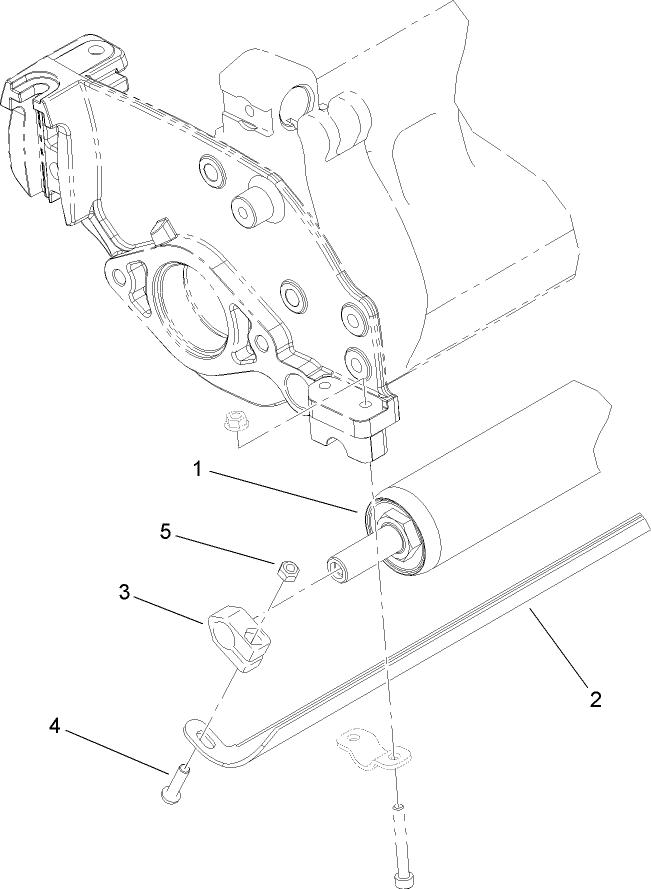 18 Inch Rear Roller Scraper Assembly No. 112-9351