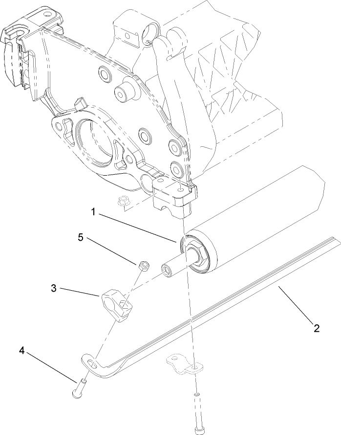 21 Inch Rear Roller Scraper Assembly No. 112-9352