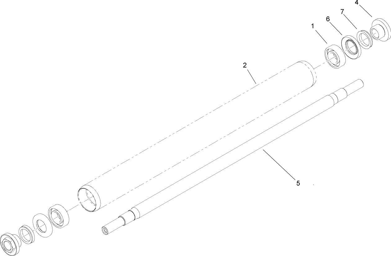 21 Inch Full Roller Assembly No. 106-6945