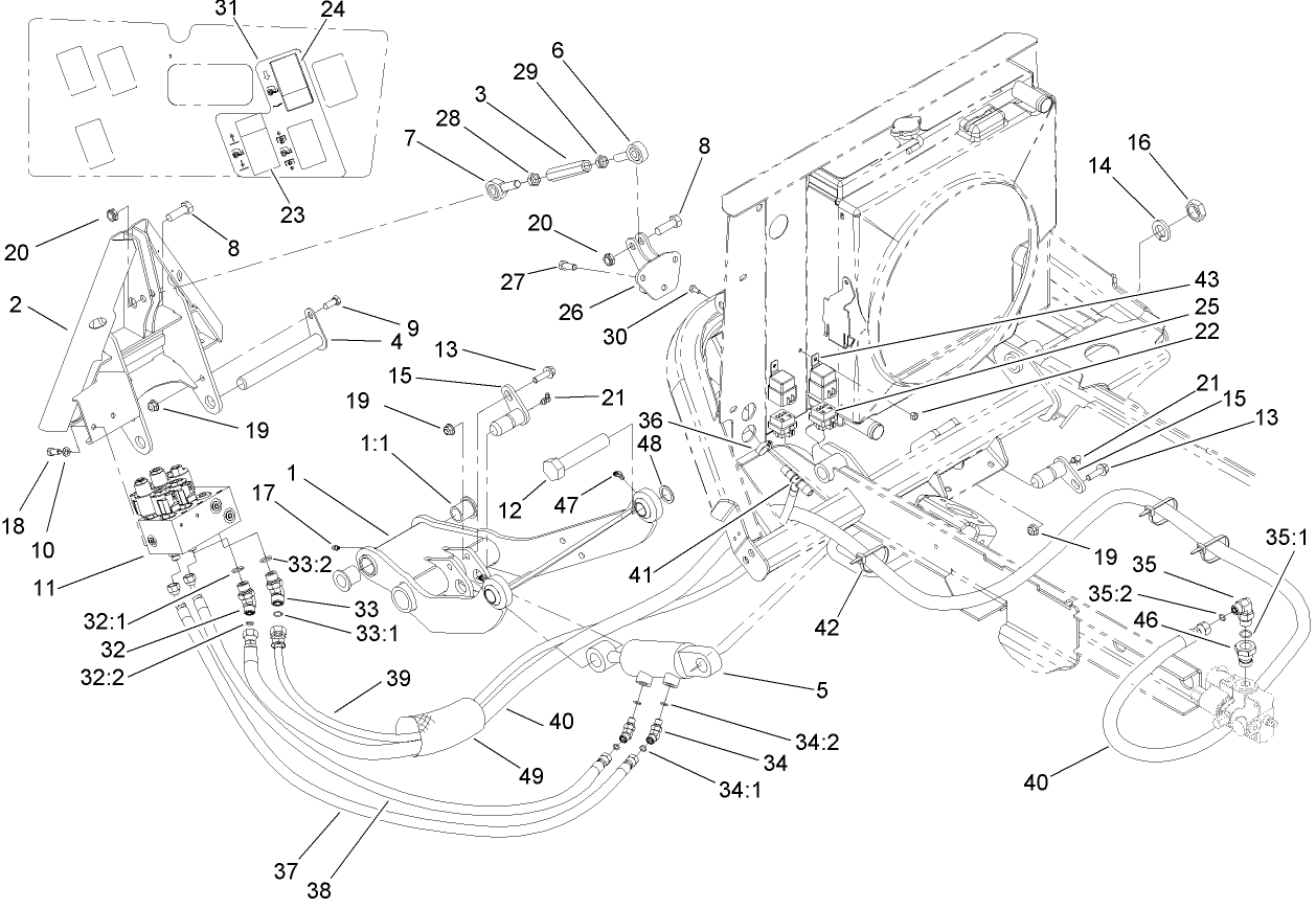 Rear Quick Attach System Assembly