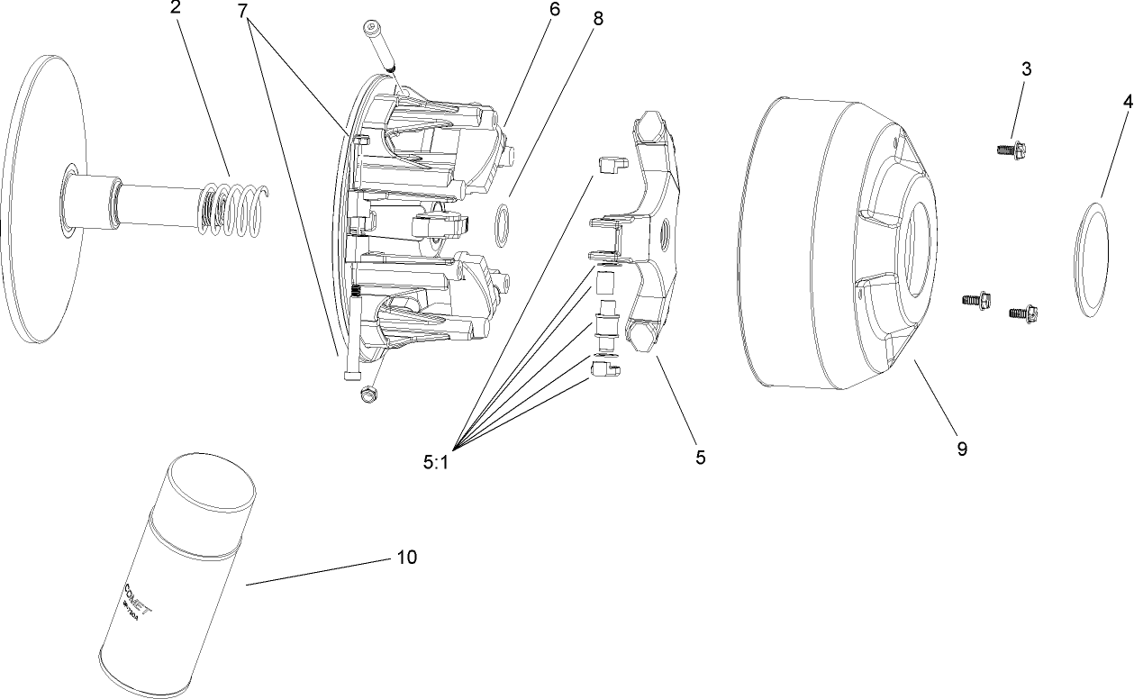 Drive Clutch Assembly No. 99-7939
