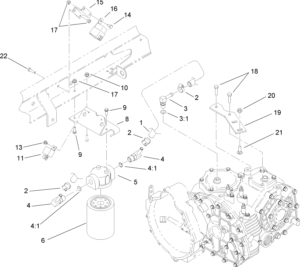 Diesel Hydraulic Filter and Relay Assembly