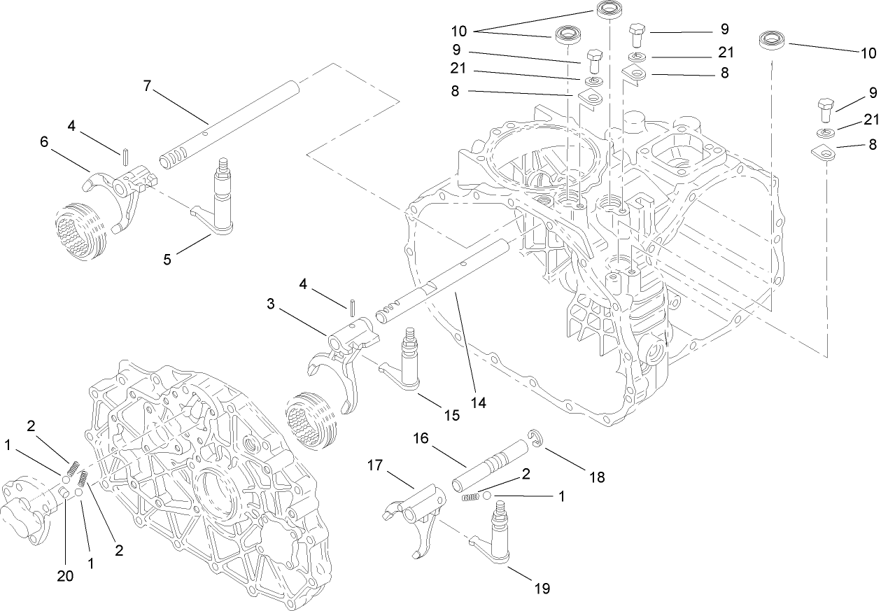 Shift Fork Assembly  Transaxle Assembly No. 105-4190