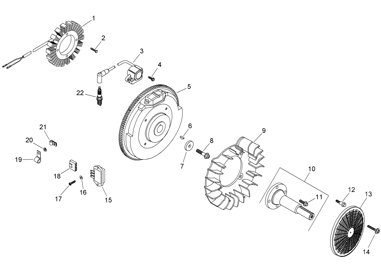 Ignition and Electrical Assembly Kohler CH730-0162