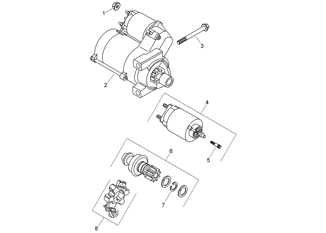 Starting System Assembly Kohler CH730-0162