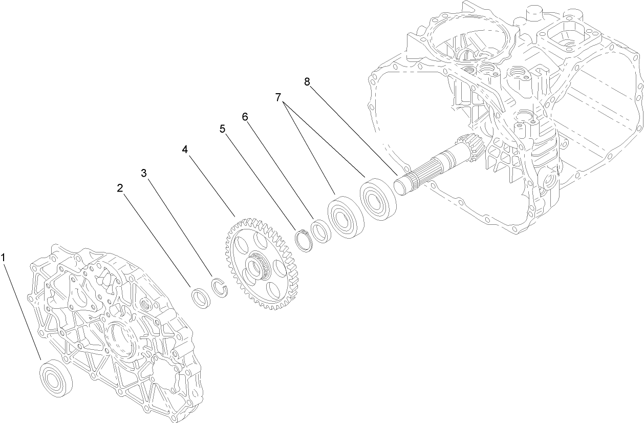 Countershaft Assembly  Transaxle Assembly No. 104-9078