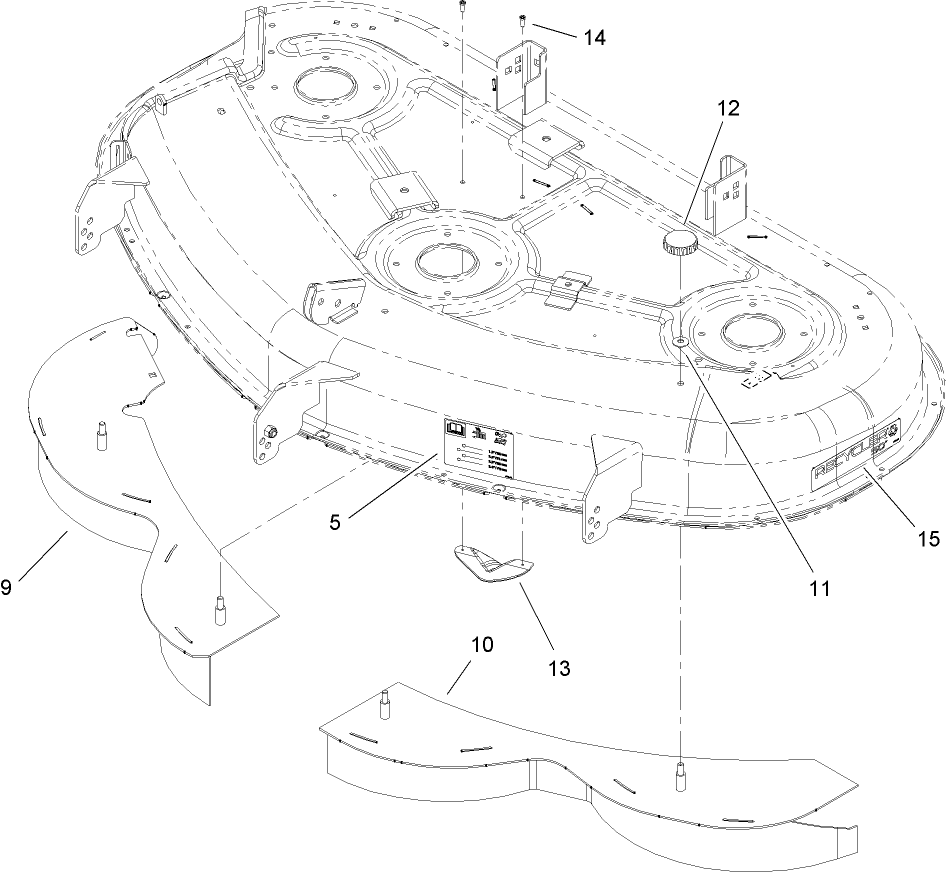 50 Inch Deck Recycler Assembly