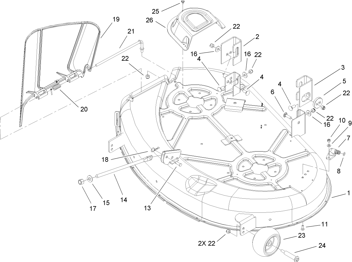 42 Inch Deck Assembly