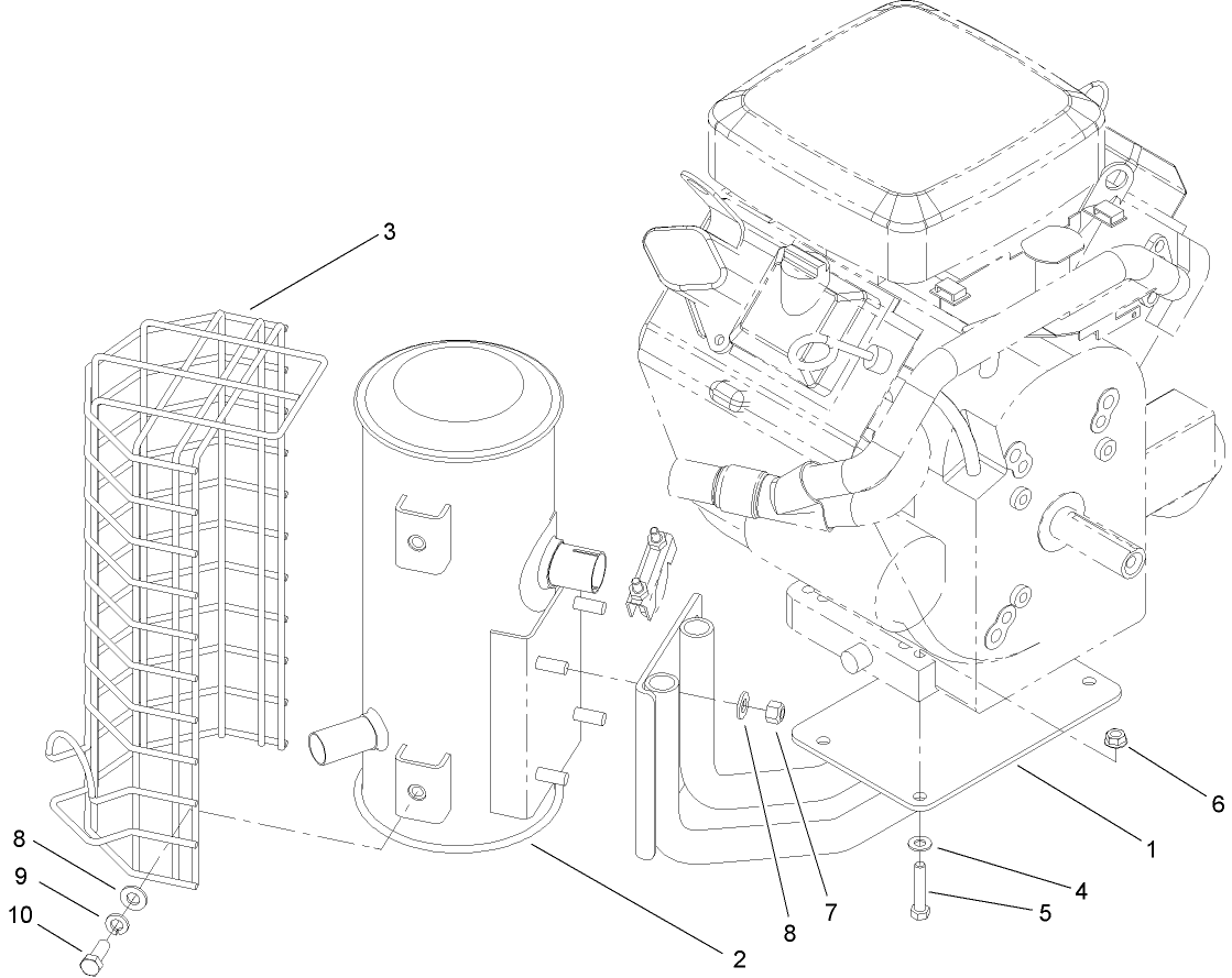 Replacement Muffler Kit Assembly