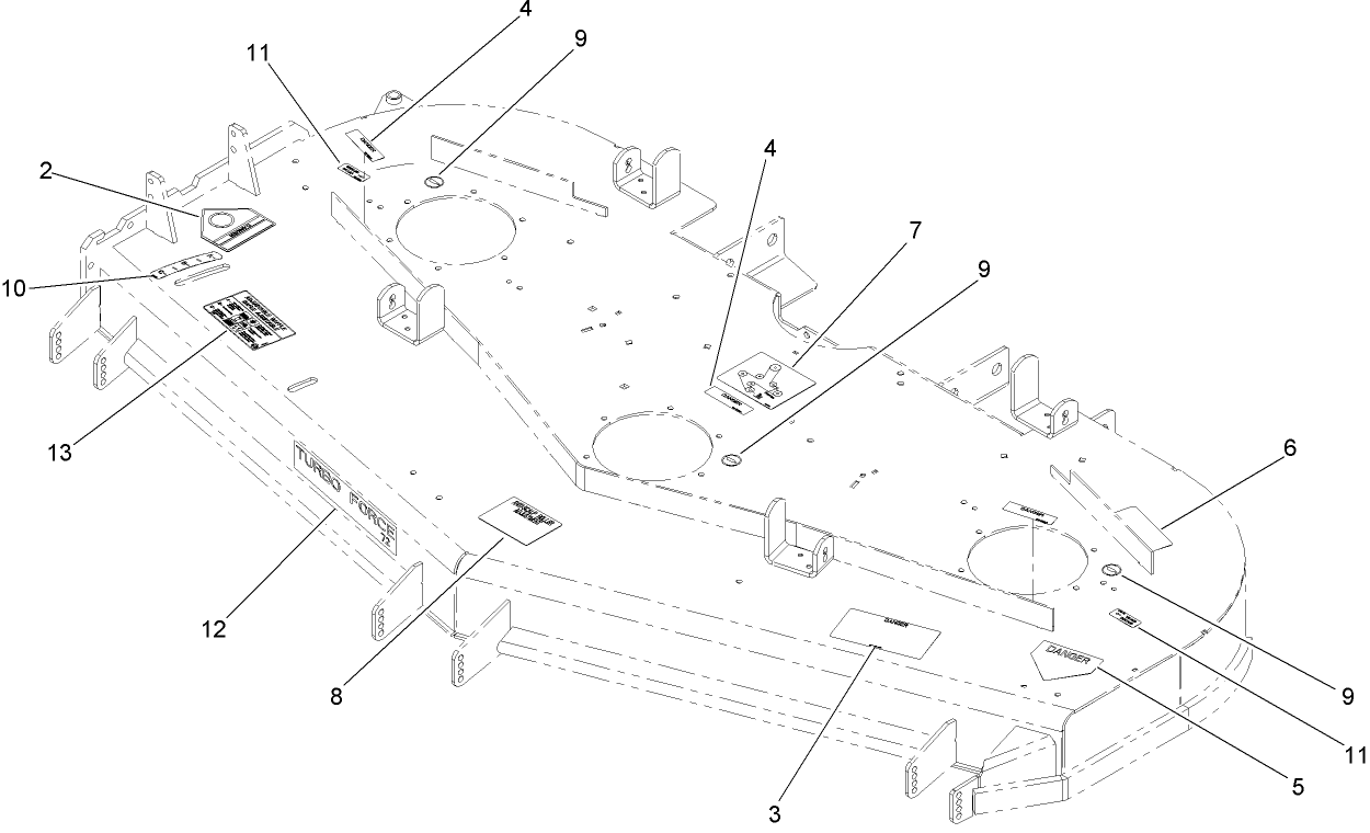 Deck Decal Assembly No. 112-8359