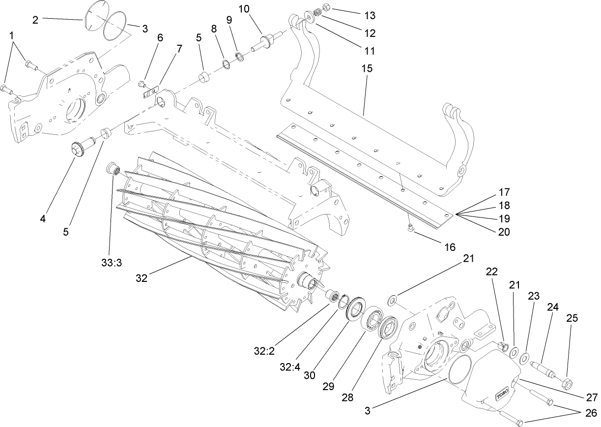Reel and Bedbar Assembly