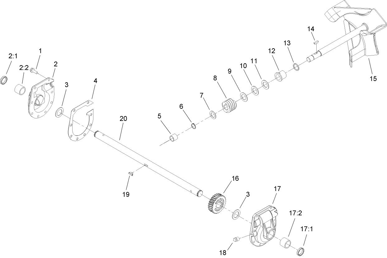 22 Inch Gear Case Assembly No. 37-6962