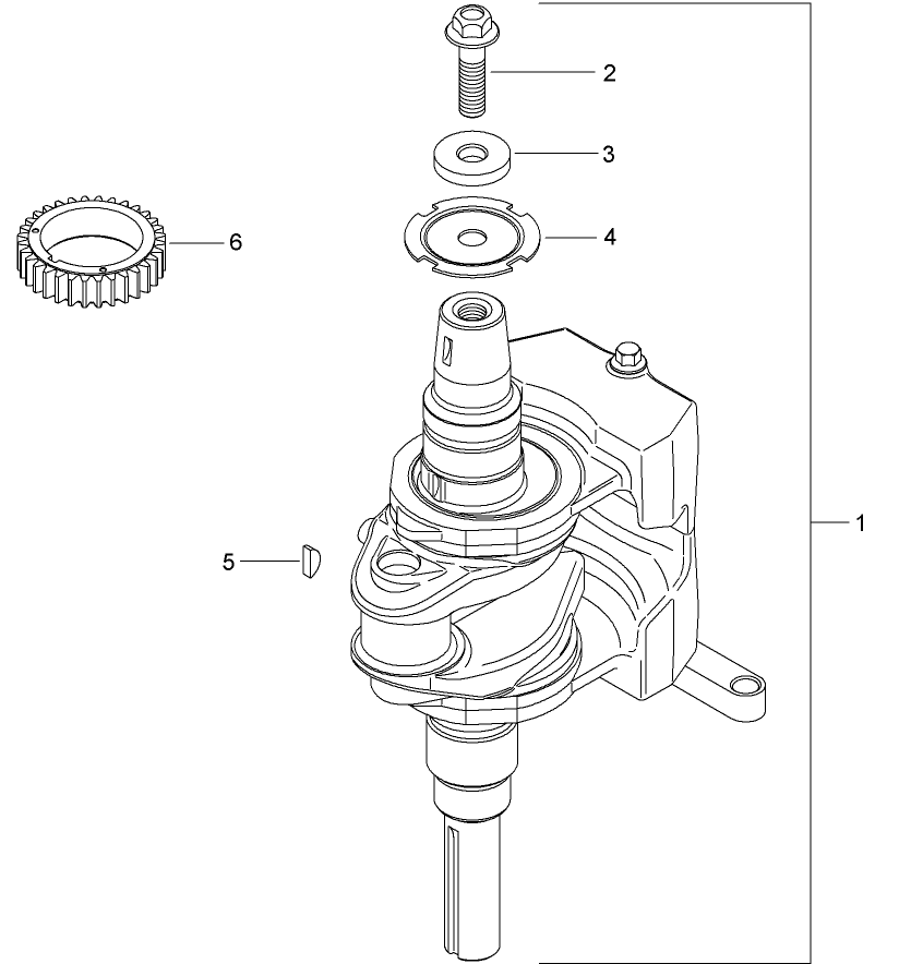 Crankshaft Assembly  Kohler SV590-0023