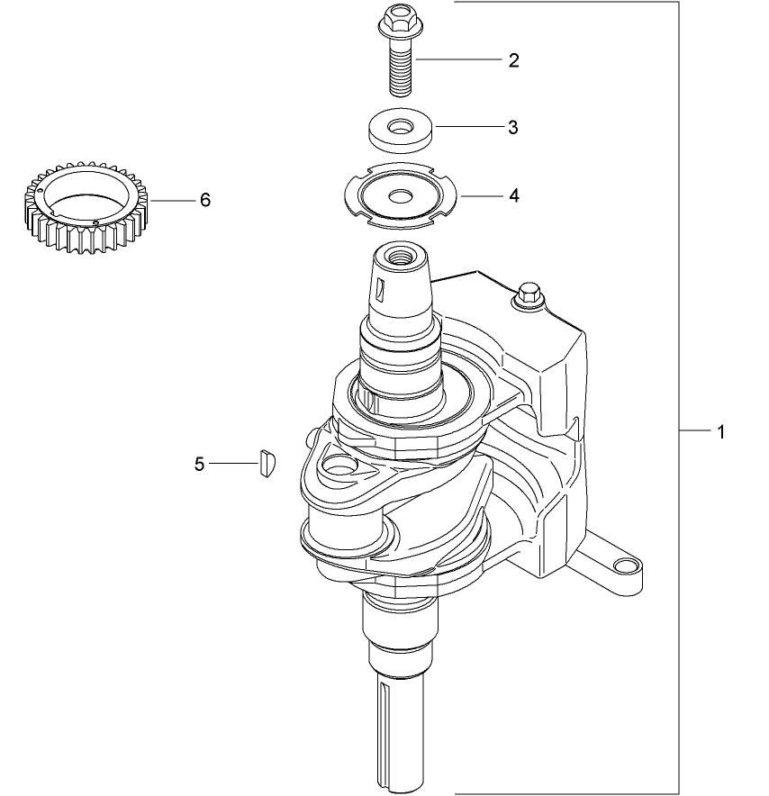 Crankshaft Assembly  Kohler SV610S-0022