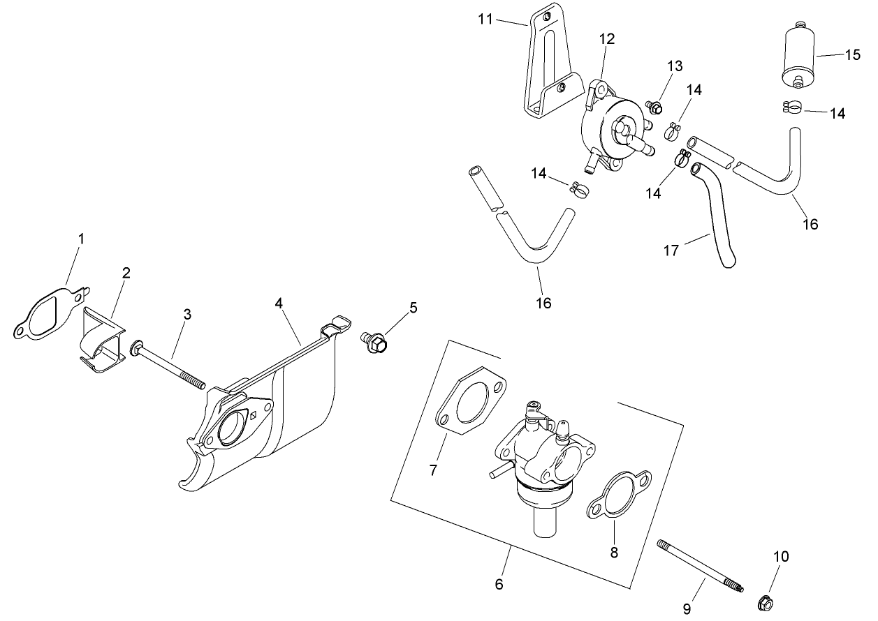 Fuel System Assembly  Kohler SV610S-0022