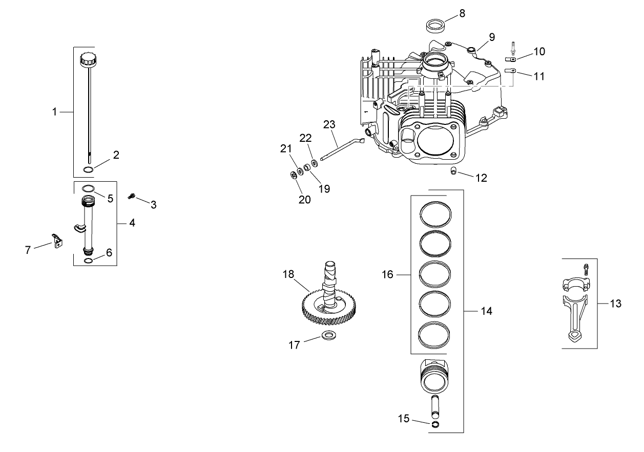Crankscase Assembly Kohler SV720-0030