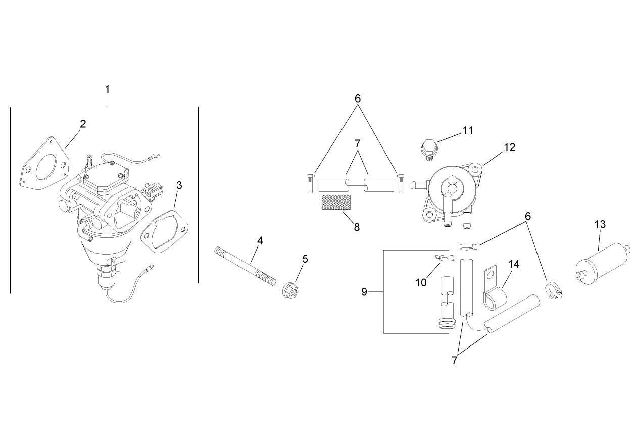 Fuel System Assembly Kohler SV720-0030