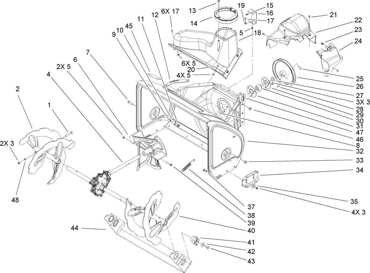 Auger and Housing Assembly