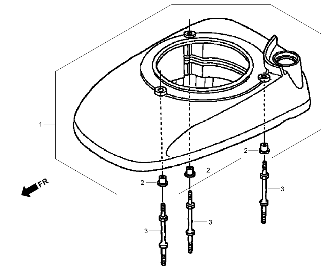 Fan Cover Assembly Honda GSV190LA A3T