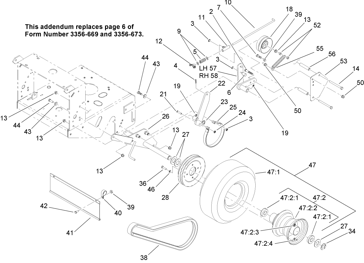 Drive Wheel and Brake Assembly Addendum