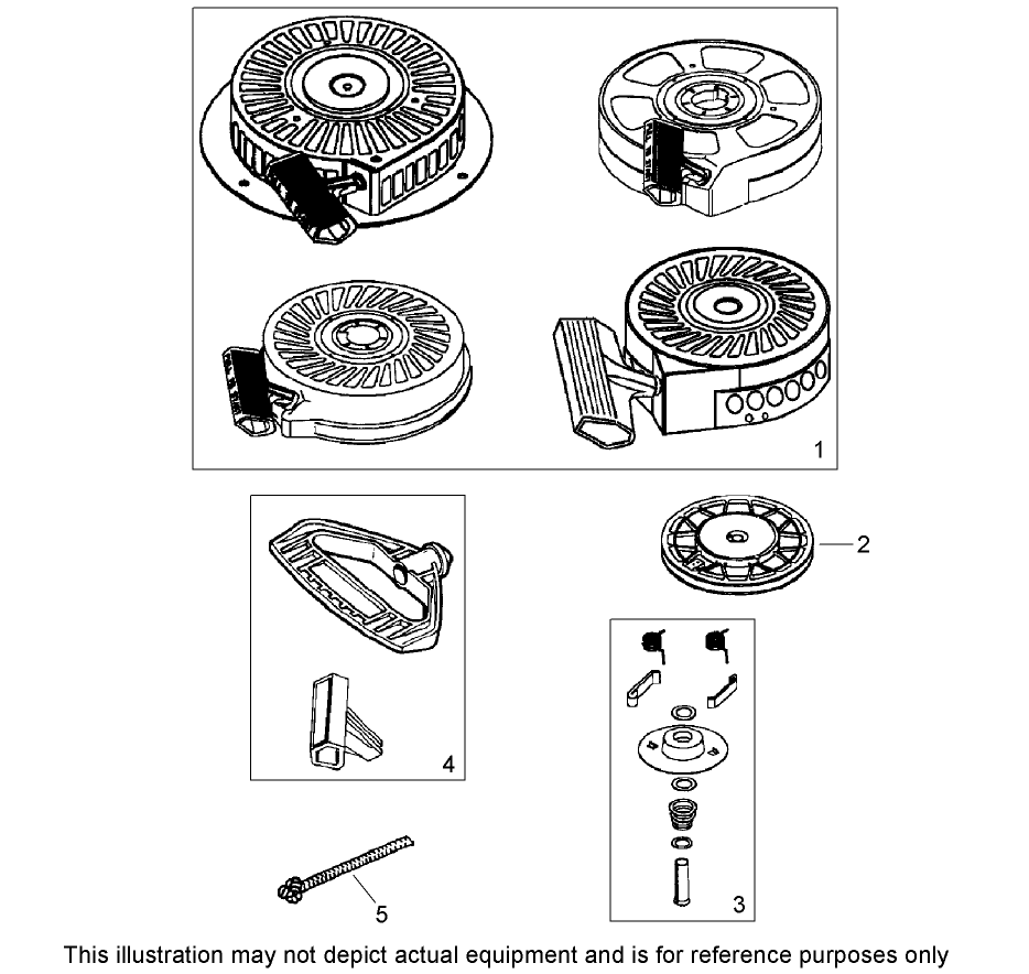 Recoil Starter No. 590733 (Optional) Tecumseh LH318SA-156563H