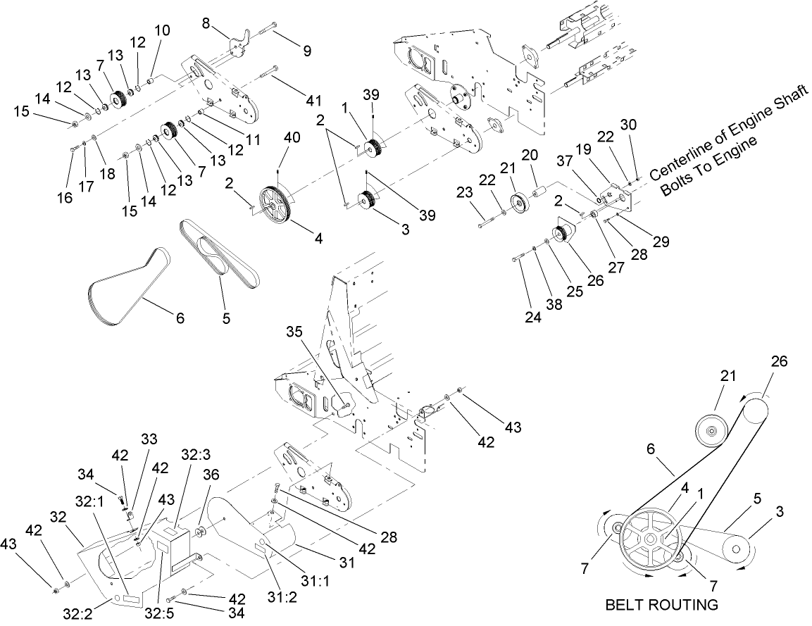 Belt Drive and Clutch Assembly