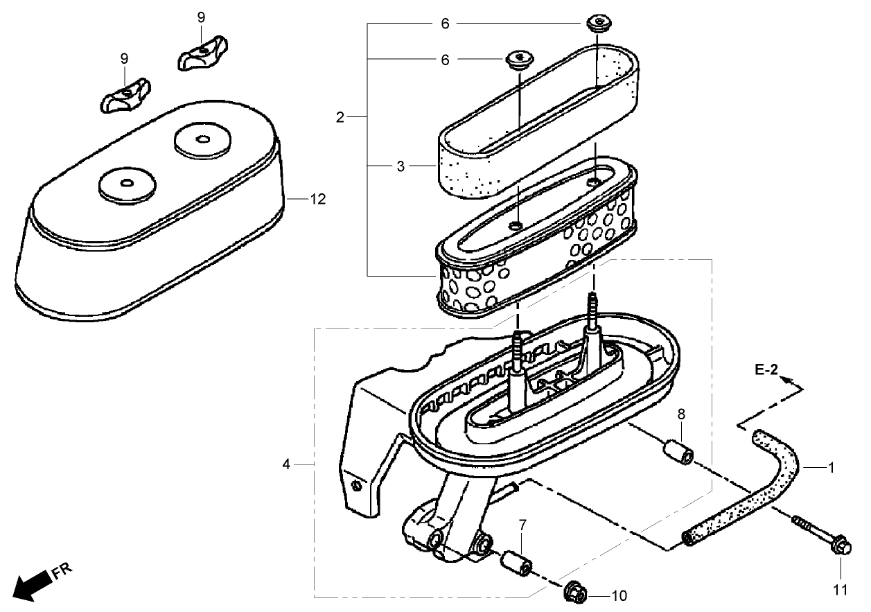 Air Cleaner Assembly  Honda GXV160UH2 A1T