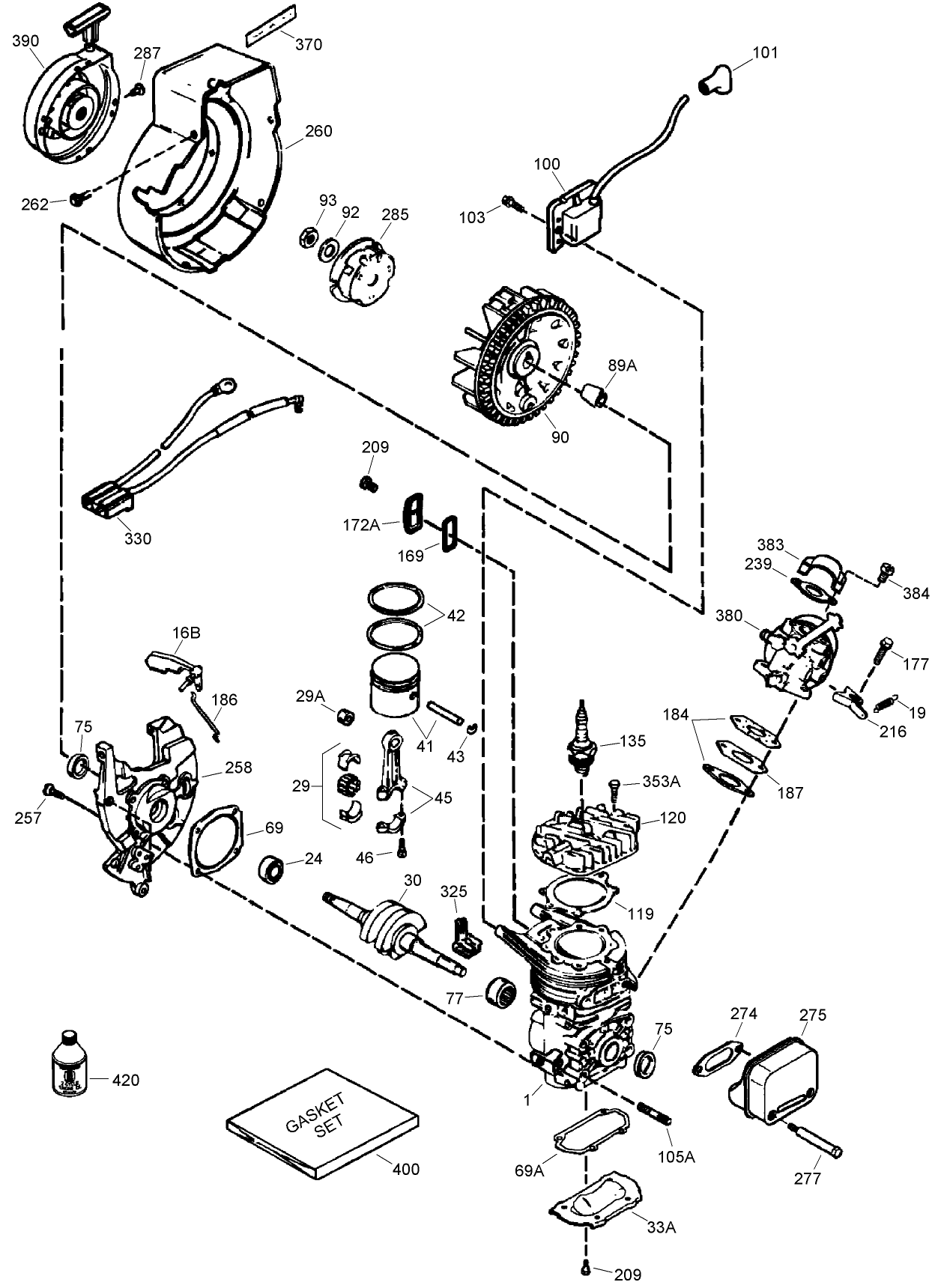 Engine Assembly  Tecumseh TH098SA-1723F