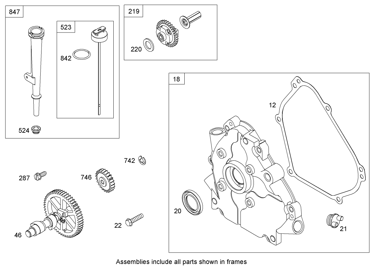 Crankcase Assembly  Briggs and Stratton 15D102-0111-E1