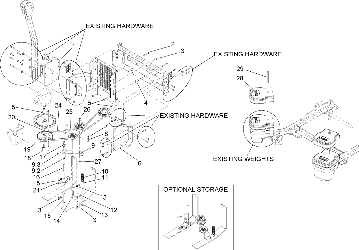 Mounting and Drive Kit  DFS Vac Collection System Assembly No. 110-0891