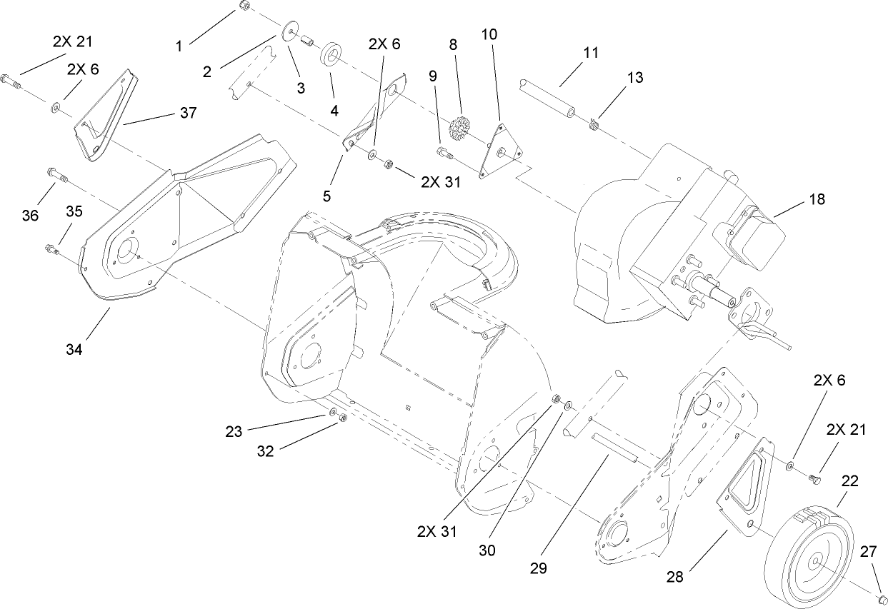 Engine, Rotor Housing and Sideplate Assembly