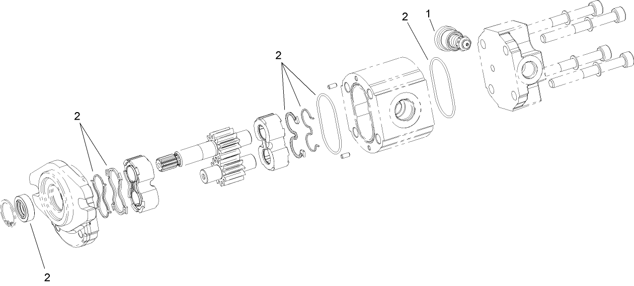 Hydraulic Gear Pump Assembly No. 112-9542