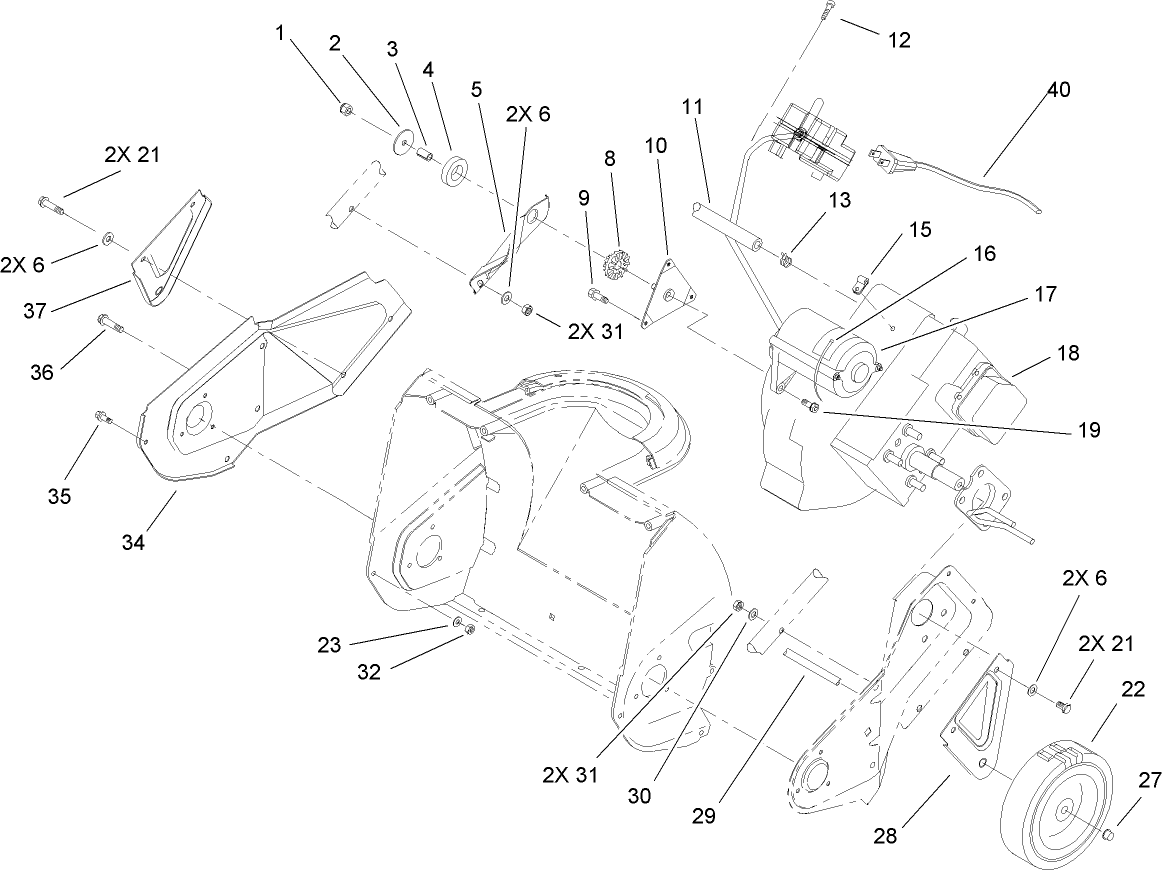 Engine, Rotor Housing and Sideplate Assembly