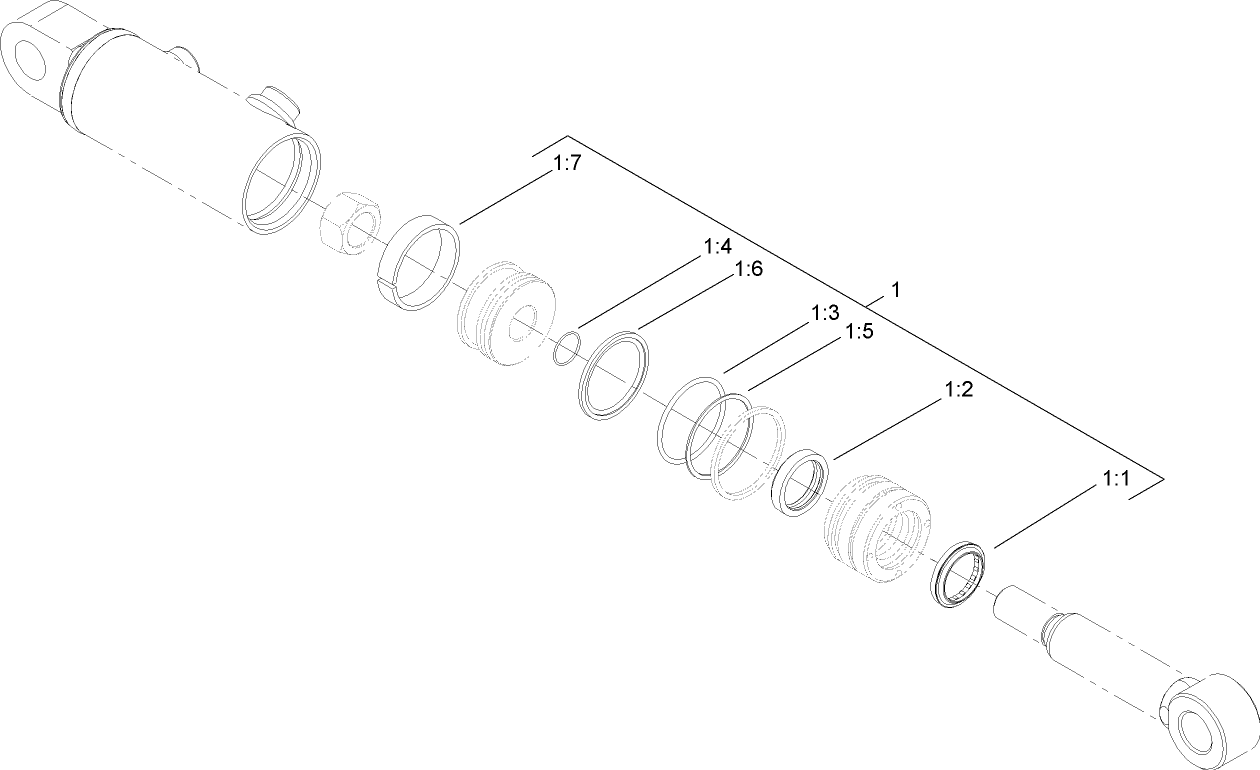 Hydraulic Cylinder Assembly No. 108-5170